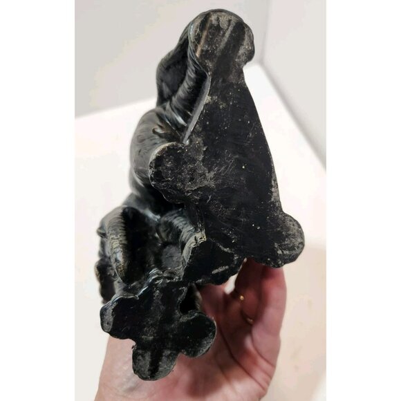 Vintage Grey Elephant And Calf Candle Realistic Great Details 7" Long by 6" Tall - Picture 9 of 13